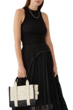 Marc Jacobs Small Tote Bag Off White Leather with Logo