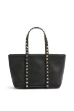 Valentino Rockstud Mini Tote Bag Black Luxury Designer Handbag