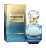Roberto Cavalli Paradiso Azzurro Eau de Parfum 75ml blue glass bottle for women.