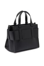 Armani Exchange AX Plaque Big Tote Bag in Nero Black