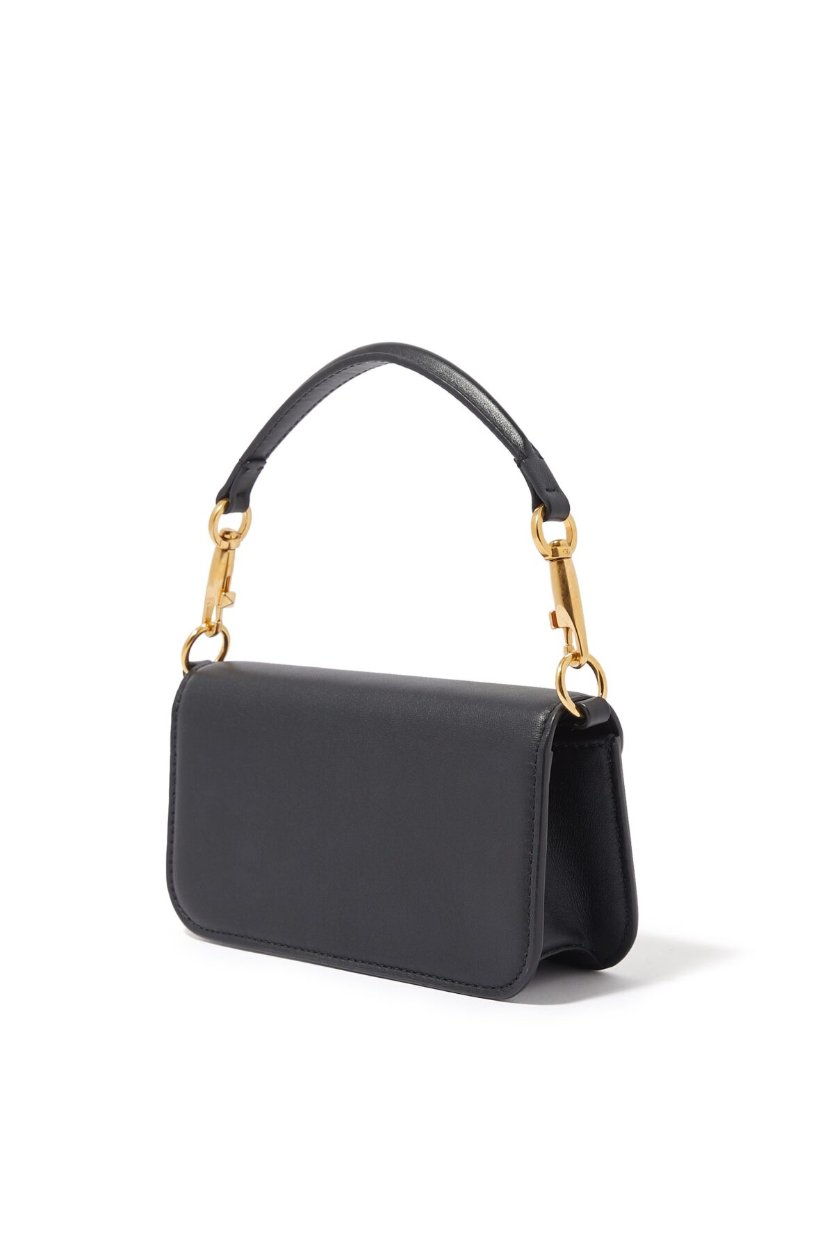 Black Valentino Garavani Locò Small Shoulder Bag with VLogo Hardware