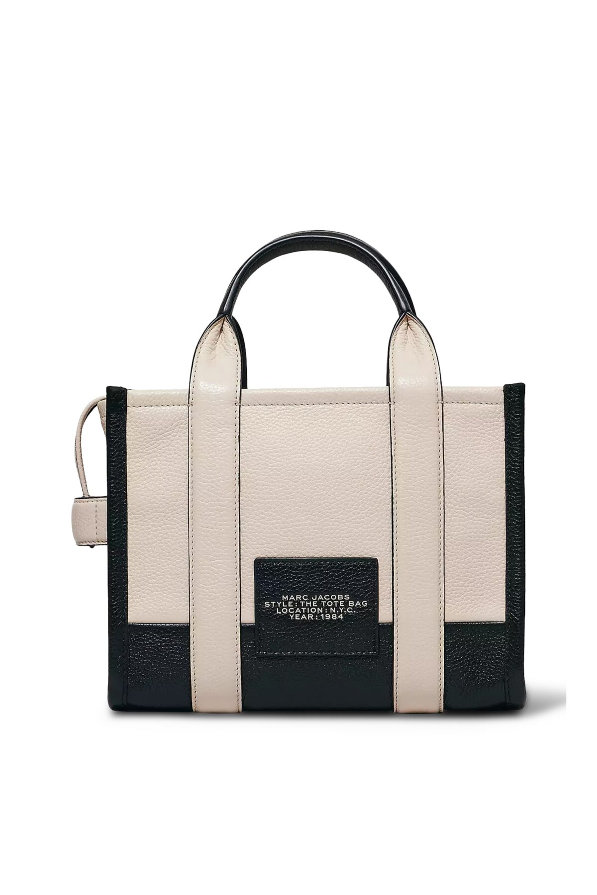 Marc Jacobs Small Tote Bag Off White Leather with Logo
