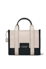 Marc Jacobs Small Tote Bag Off White Leather with Logo