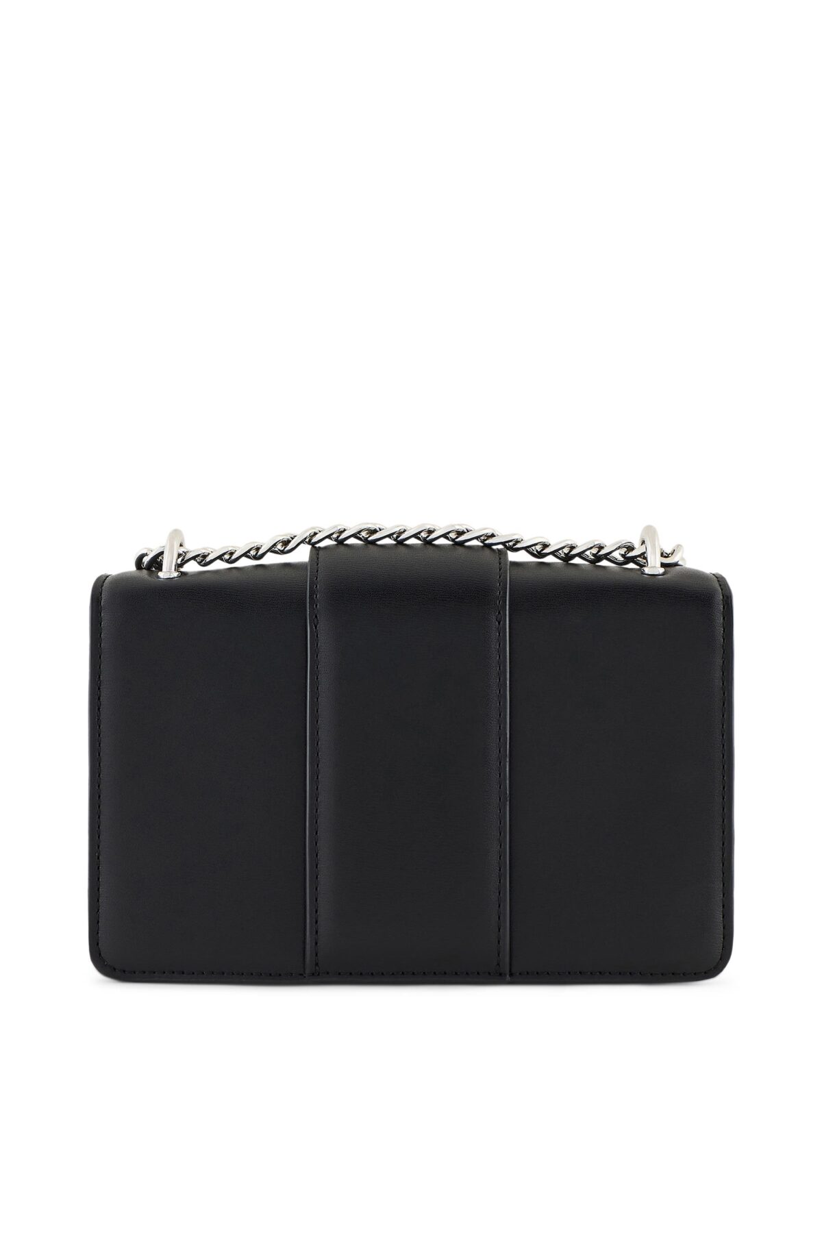 Armani Exchange Metal Logo Shoulder Bag Black with AX Logo