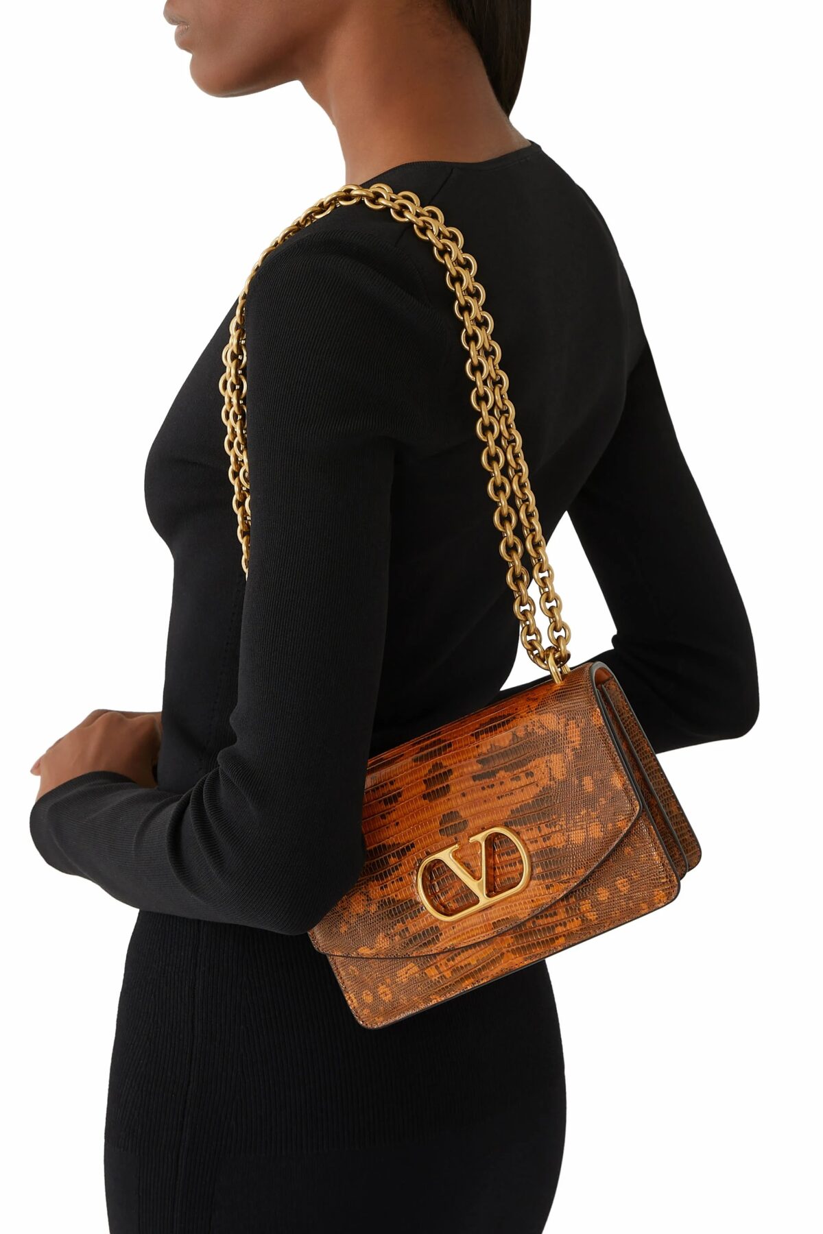 Multicolour Valentino Garavani Vain Small Shoulder Bag with Structured Design