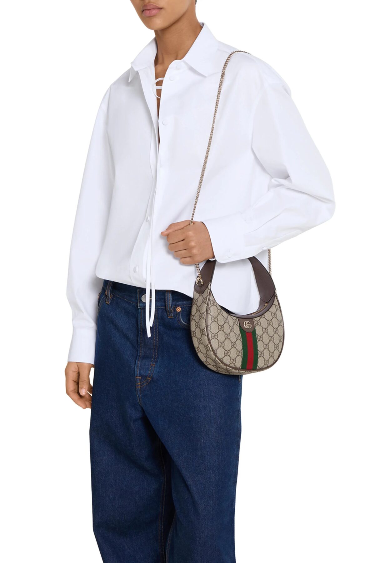 Gucci Ophidia Small Shoulder Bag GG Canvas