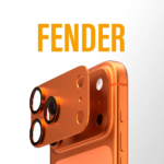 PanzerGlass Fender Camera Lens Protector in Orange for iPhone 17 Pro