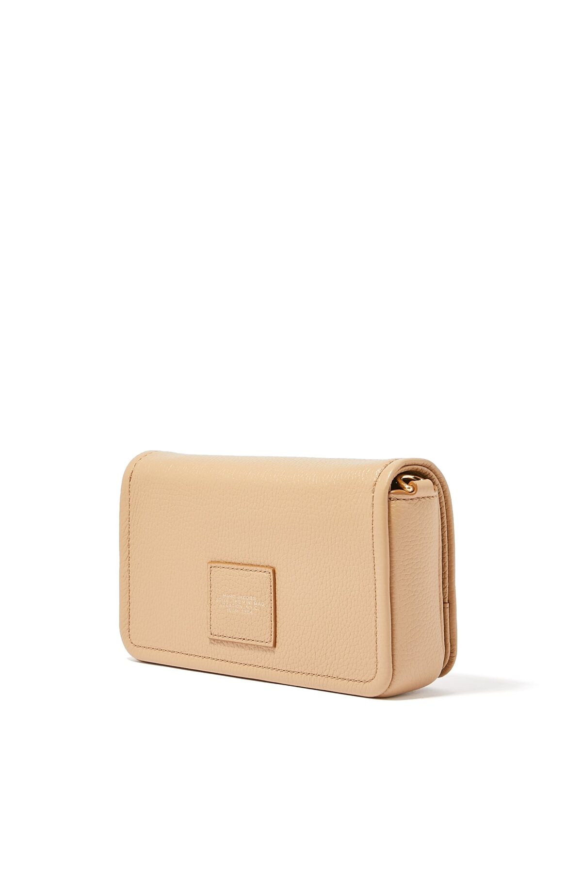 Marc Jacobs Mini Crossbody Bag Beige Leather with Logo