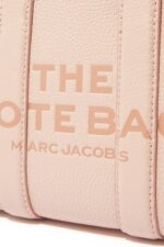 Marc Jacobs Leather Small Tote Bag Light Pink with Logo