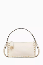 Valentino Garavani Rockstud Small Shoulder Bag Neutral
