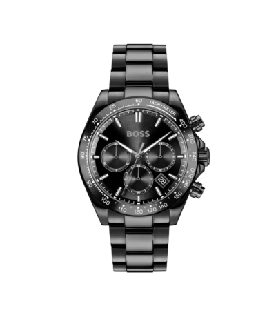 Hugo Boss Hero 2.0 men's watch in all-black ionic-plated stainless steel