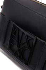 Armani Exchange black logo plaque crossbody bag for women