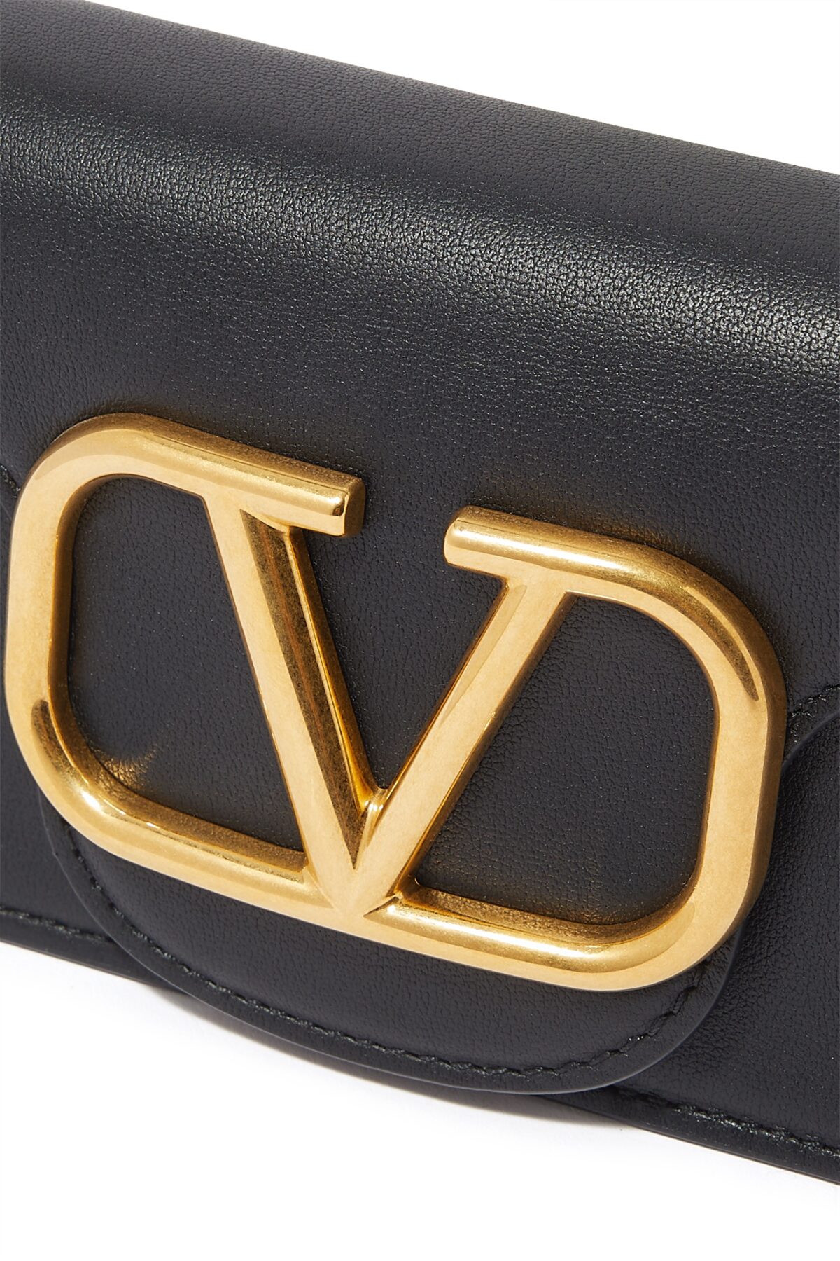 Black Valentino Garavani Locò Small Shoulder Bag with VLogo Hardware