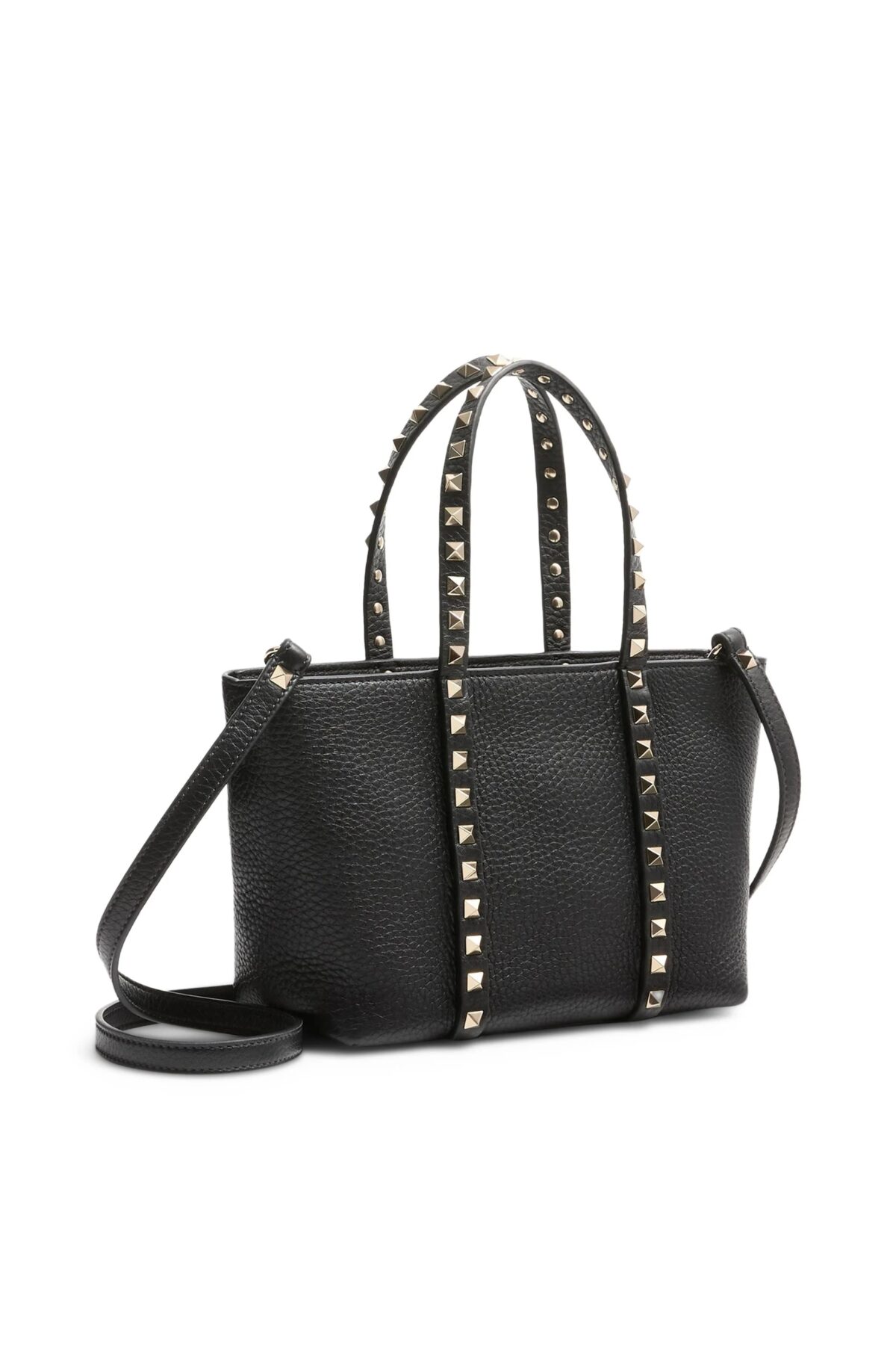Valentino Rockstud Mini Tote Bag Black Luxury Designer Handbag