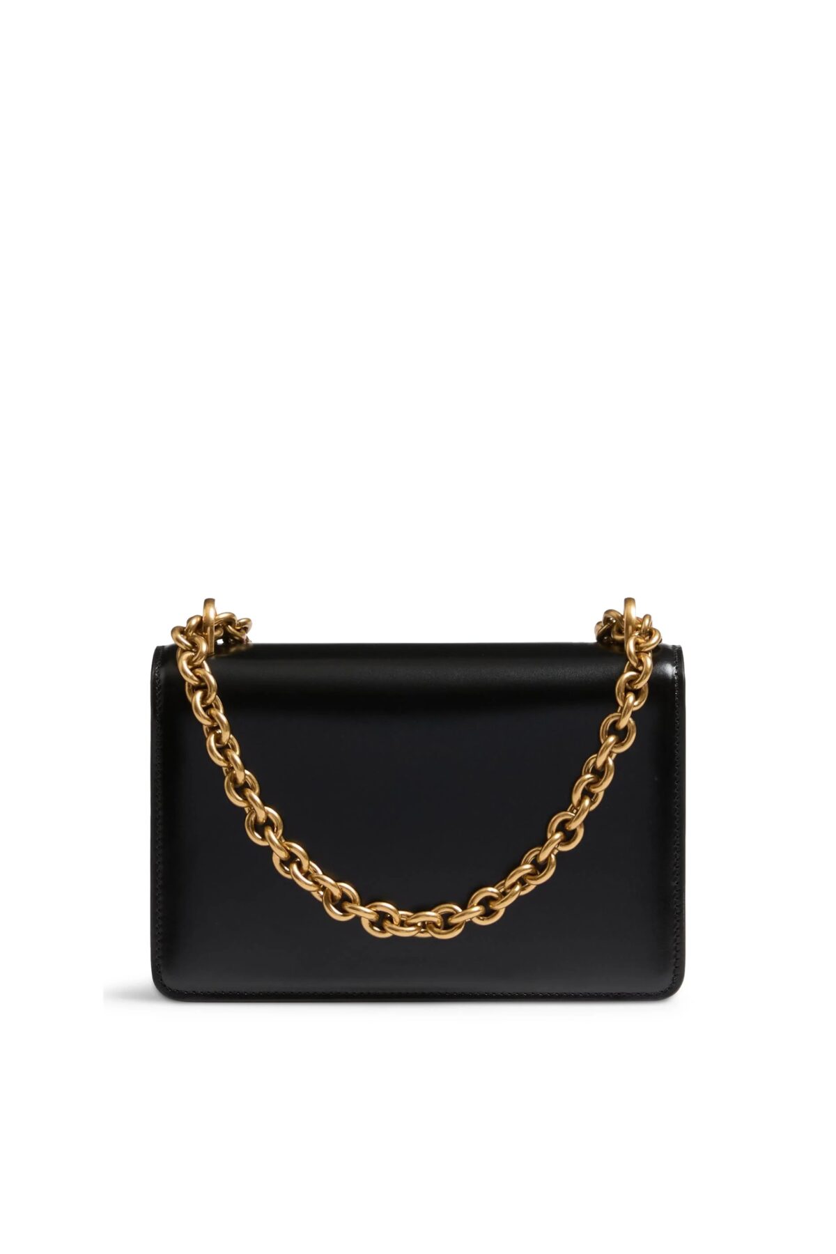 Black Valentino Garavani Small Vain Shoulder Bag with Signature Design