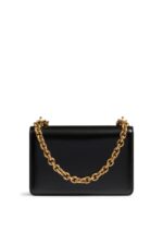 Black Valentino Garavani Small Vain Shoulder Bag with Signature Design