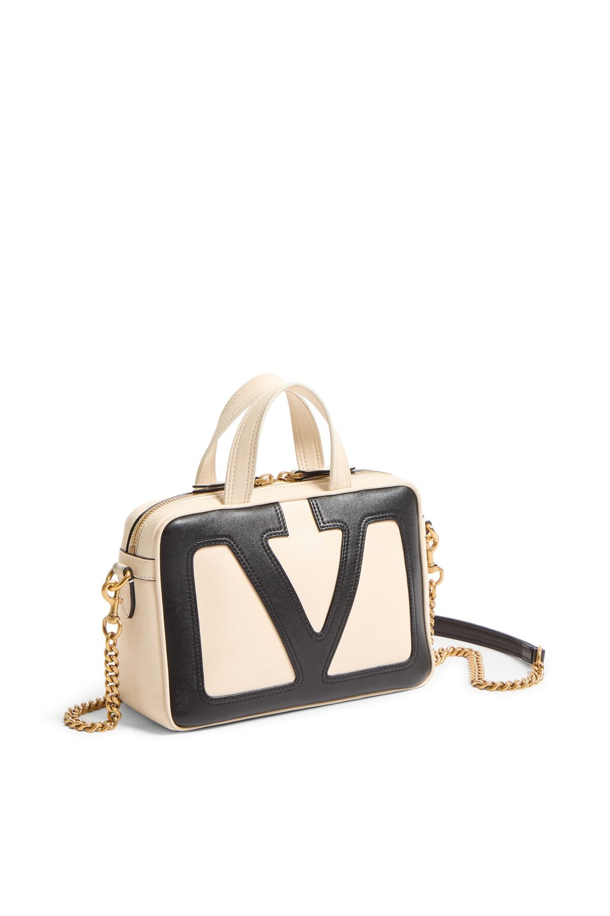 Valentino Viva Superstar Nappa Leather Handbag White with VLogo