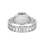 BOSS Runner 3H men's watch with light blue dial and stainless steel bracelet