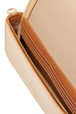 Marc Jacobs Mini Crossbody Bag Beige Leather with Logo