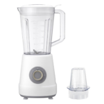Wansa 600W 1.5L white blender with plastic jar and stainless steel blades