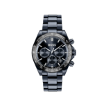 Hugo Boss Hero 2.0 men's watch in blue ionic-plated stainless steel with black bezel