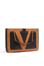 Brown Valentino Viva Superstar Medium Shopping Bag with VLogo Signature