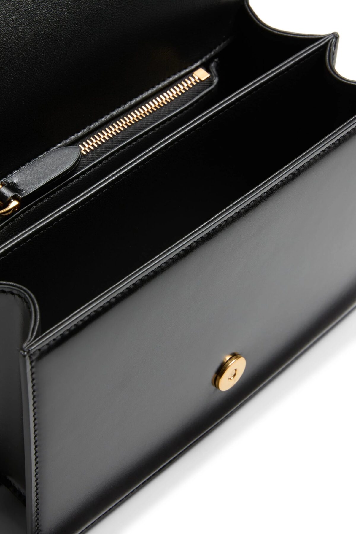 Black Valentino Garavani Small Vain Shoulder Bag with Signature Design