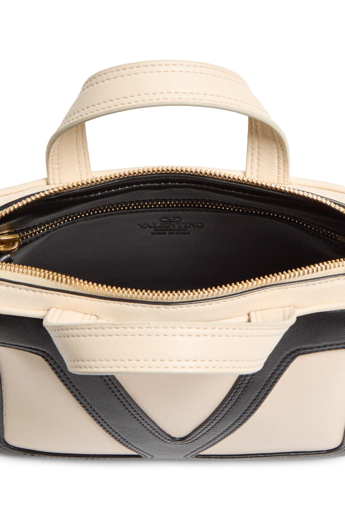 Valentino Viva Superstar Nappa Leather Handbag White with VLogo