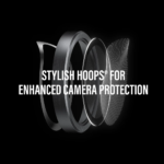 Clear PanzerGlass Hoops camera lens protectors applied to a Samsung Galaxy S26 Ultra. Transparent