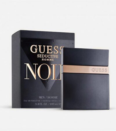 Black rectangular bottle of Guess Seductive Homme Noir Eau de Toilette for men 100ML