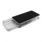 Black metal coffee capsule drawer holding 40 Nespresso pods