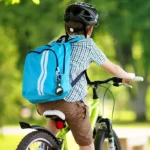 Dark Green AirTag FineWoven Key Ring with polished stainless steel ring and forest green microtwill