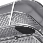 Black metal coffee capsule drawer holding 40 Nespresso pods