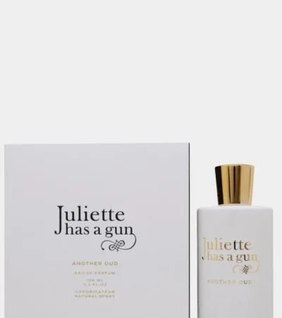 Juliette Has A Gun Another Oud 100ml white bottle with elegant silver calligraphy