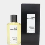 Mancera Cedrat Boise 120ml heavy glass bottle with gold cap and black labeled branding