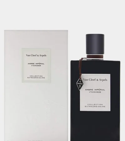 Van Cleef & Arpels Ambre Imperial 75ml bottle with elegant black cap and minimalist jewelry-inspired label