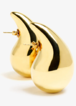 Bottega Veneta signature small drop earrings in 18k gold-finished sterling silver