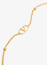 Valentino Garavani VLogo Signature gold-tone necklace with adjustable chain