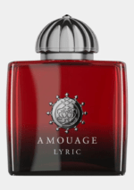 Deep red glass bottle of Amouage Lyric for Women Eau de Parfum 100ML