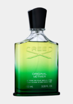 Creed Original Vetiver 100mL EDP bottle with green gradient glass.