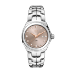 TAG Heuer Link women's watch with beige dial and diamond hour markers