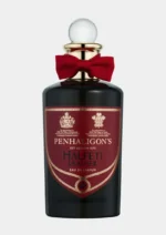 Penhaligon's Halfeti Leather 100ml bottle with classic ribbon and dark, mysterious label design