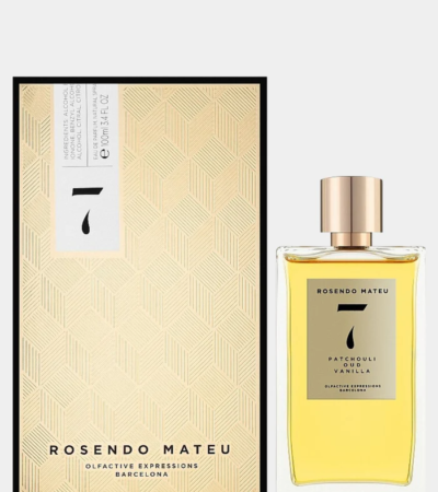 Rosendo Mateu No. 7 Patchouli Oud Vanilla 100mL gold-capped EDP bottle