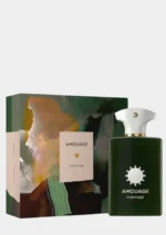 Amouage Purpose 100mL perfume bottle with luxury packaging and Amber Woody notes