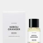 Matiere Premiere Neroli Oranger 100mL bottle showcasing clear glass and minimalist luxury design