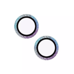 Close-up of EQ Flash Camera Lens Pro installed on iPhone 15 camera module