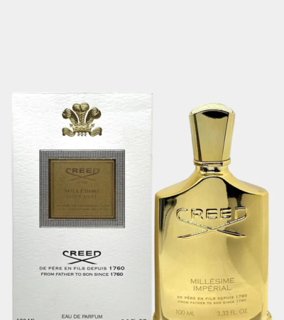 Creed Millésime Impérial 100mL EDP unisex perfume bottle with gold detailing.