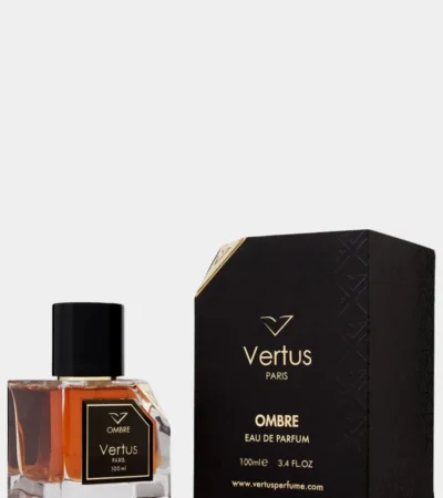 Vertus Paris Ombre 100ml EDP bottle with elegant square design and gold-toned detailing