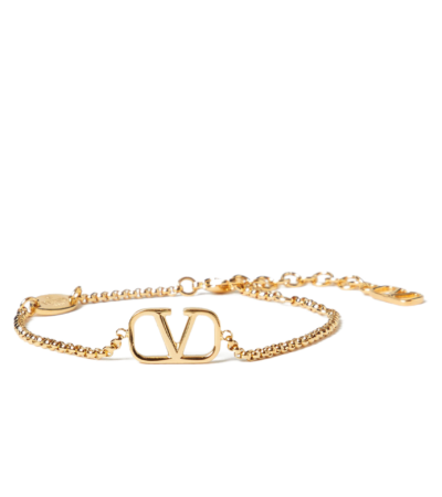 Valentino Garavani VLOGO Signature Gold-Tone Brass Bracelet