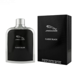 Jaguar Classic Black Eau de Toilette 100mL bottle with chrome accents for men